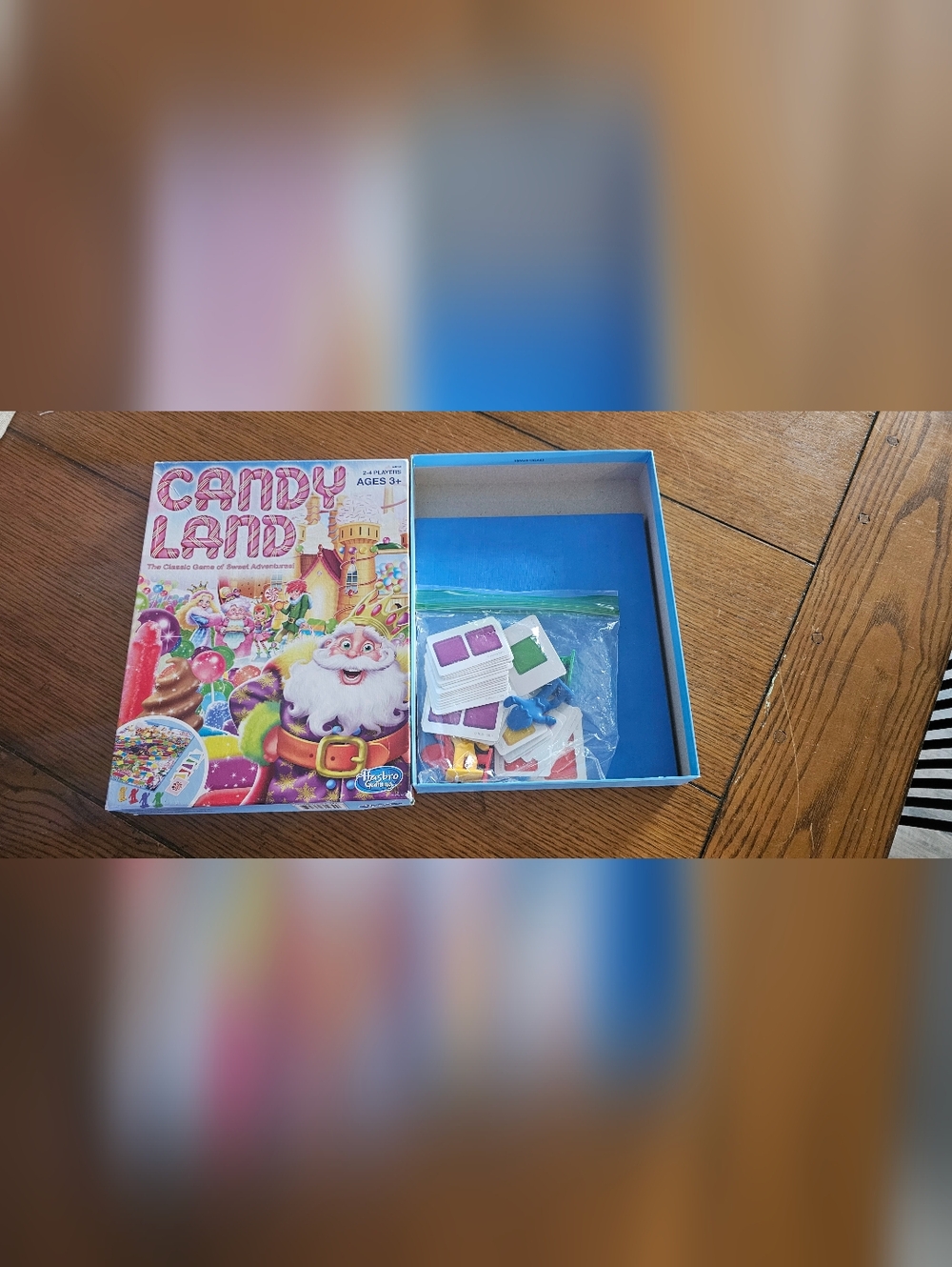 Hasbro Candy Land Game Box with Pink and Blue Artwork